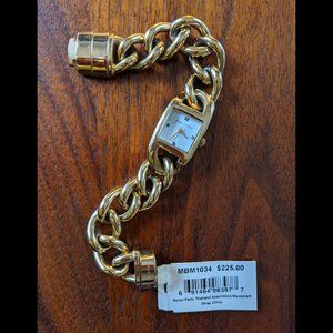 MARC JACOBS Square Dial Chain Bracelet Watch